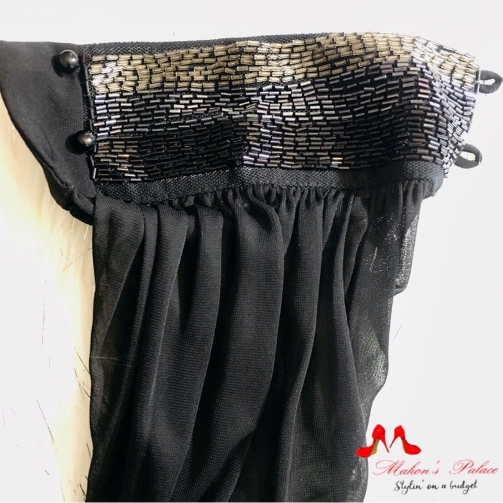 Ruby Rox Black Sequined Single Sleeved Mini Dress… - image 6